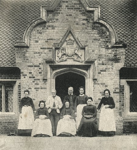 Residents and Staff at Arrington Almshouses c1900 Residents and Staff at Arrington Almshouses c1900