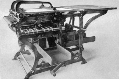 A Cundell Folding Paper Machine A Cundell Folding Paper Machine