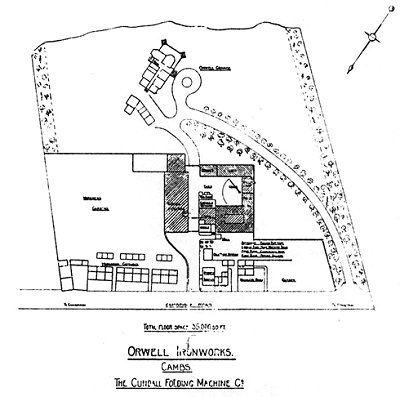 1908 Plan of the Orwell Ironworks, New Orwell
