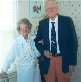 Florence Rosetta Van Stockum with son Ronald Reginald in 2002