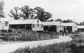 The ex-US Army hospital huts at Wimpole Park. It is thought the image dates around 1950 The ex-US Army hospital huts at Wimpole Park. It is thought the image dates around 1950